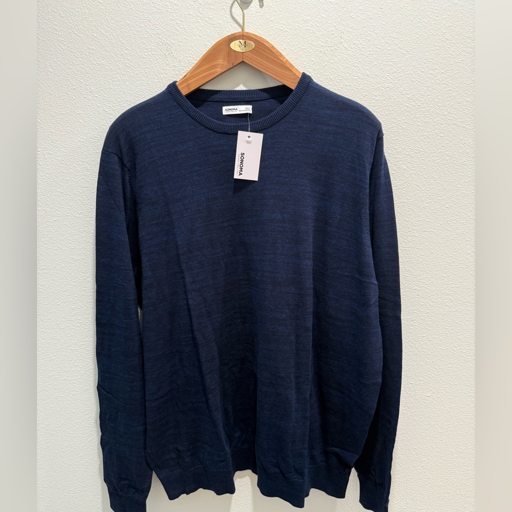Marled Blue/Black Sonoma Sweater